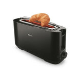 Tostadora Philips daily collection hd2590 negro 1030w - 8 niveles - 2 ranuras largas - bandeja migas