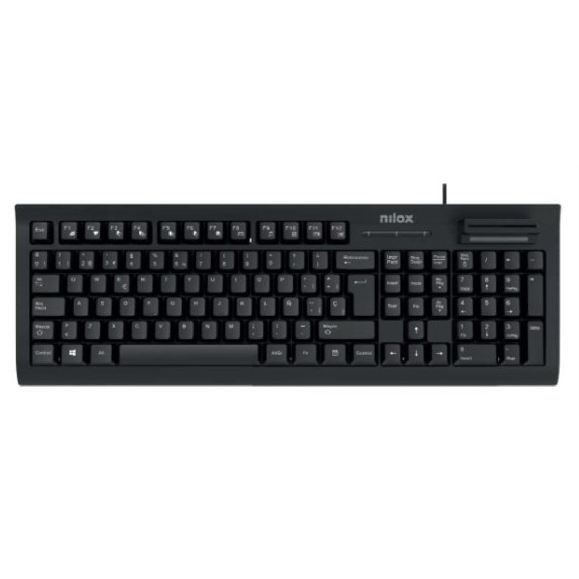 Teclado Nilox nxkire0001 con lector dni USB español