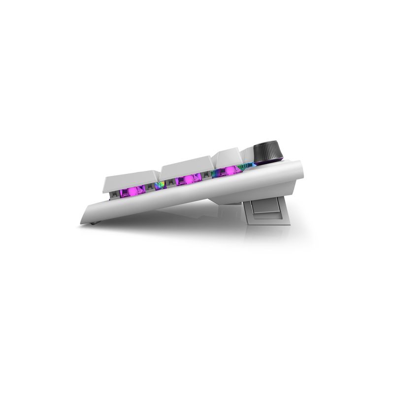 Teclado Dell alienware tri mode wireless gaming aw920k inalámbrico ingles Blanco detalle #blanco