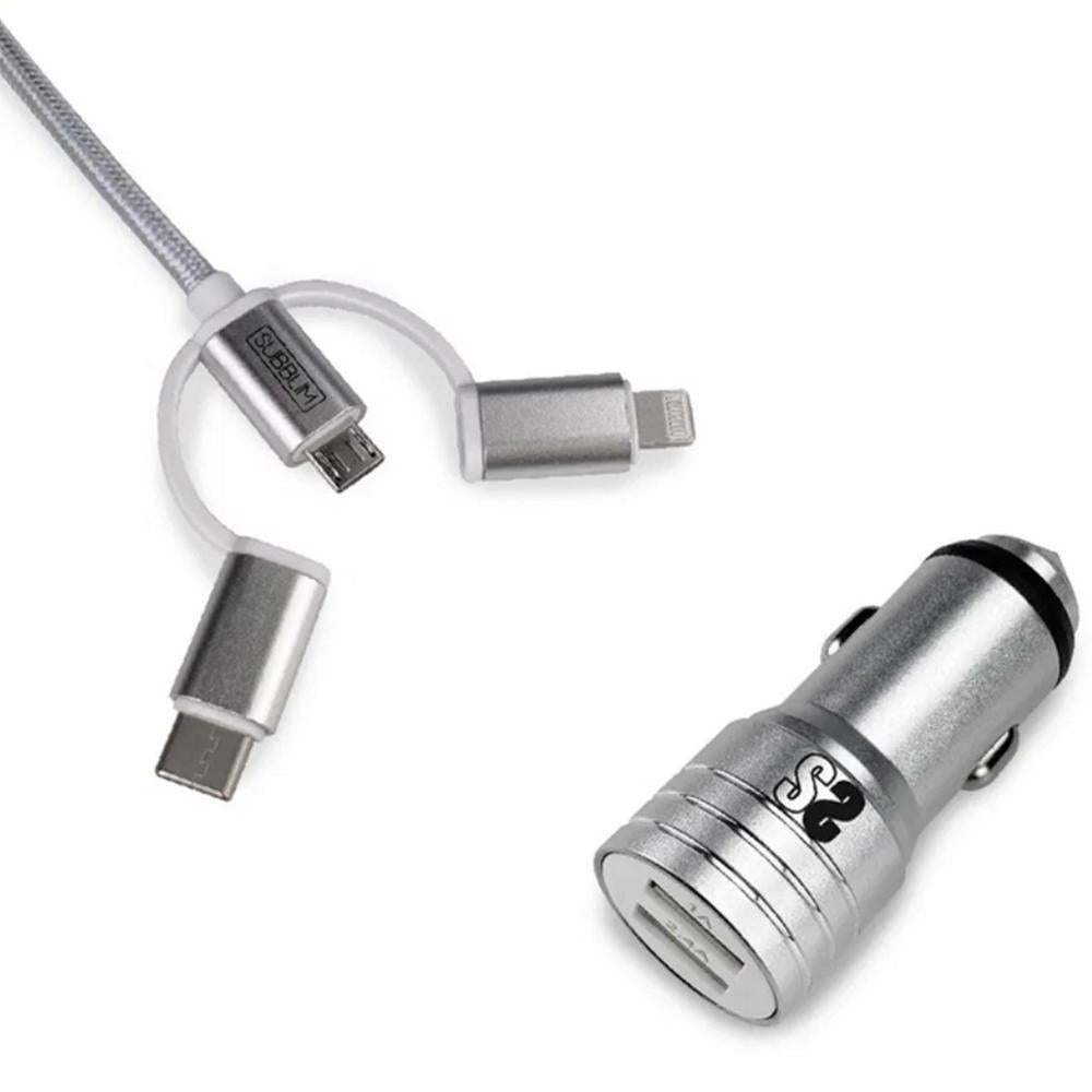 Cargador coche Subblim 12w USB tipo a