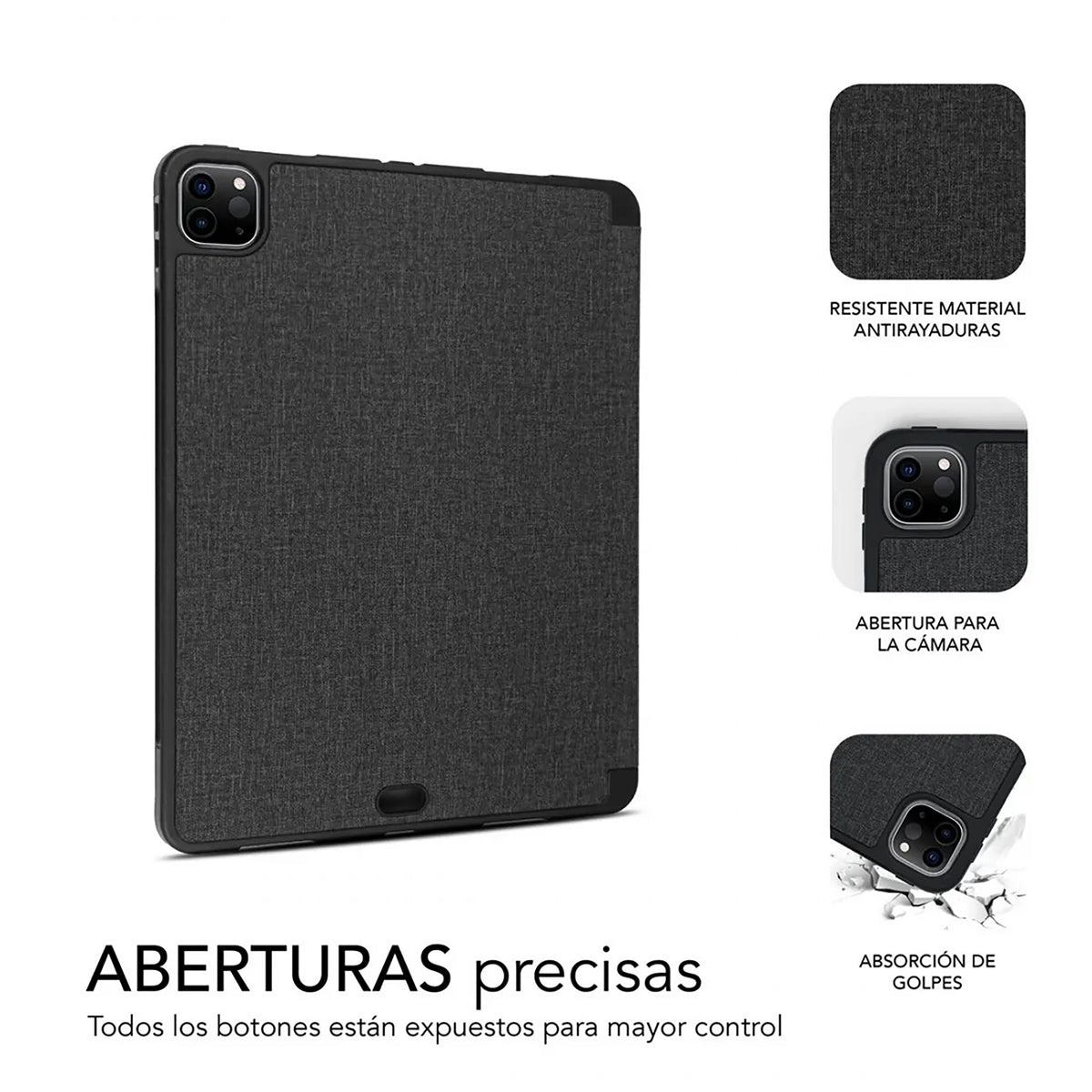 Funda Subblim shock case para apple ipad pro 11 pulgadas 2020 negro