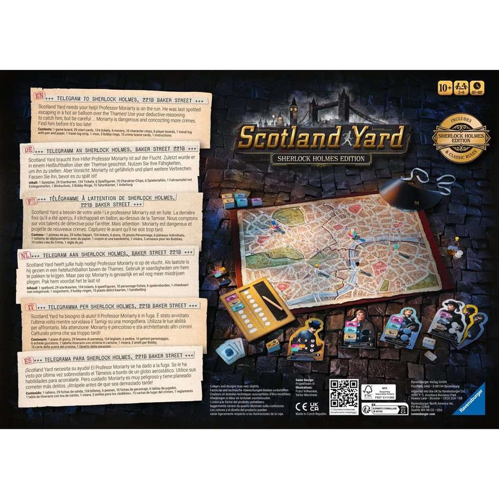 Juego de mesa Ravensburger scotland yard sherlock holmes edition