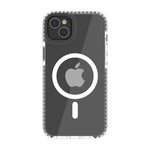Funda Muvit recycletek magsafe shockproof 3m para apple iphone 14 transparente - negra