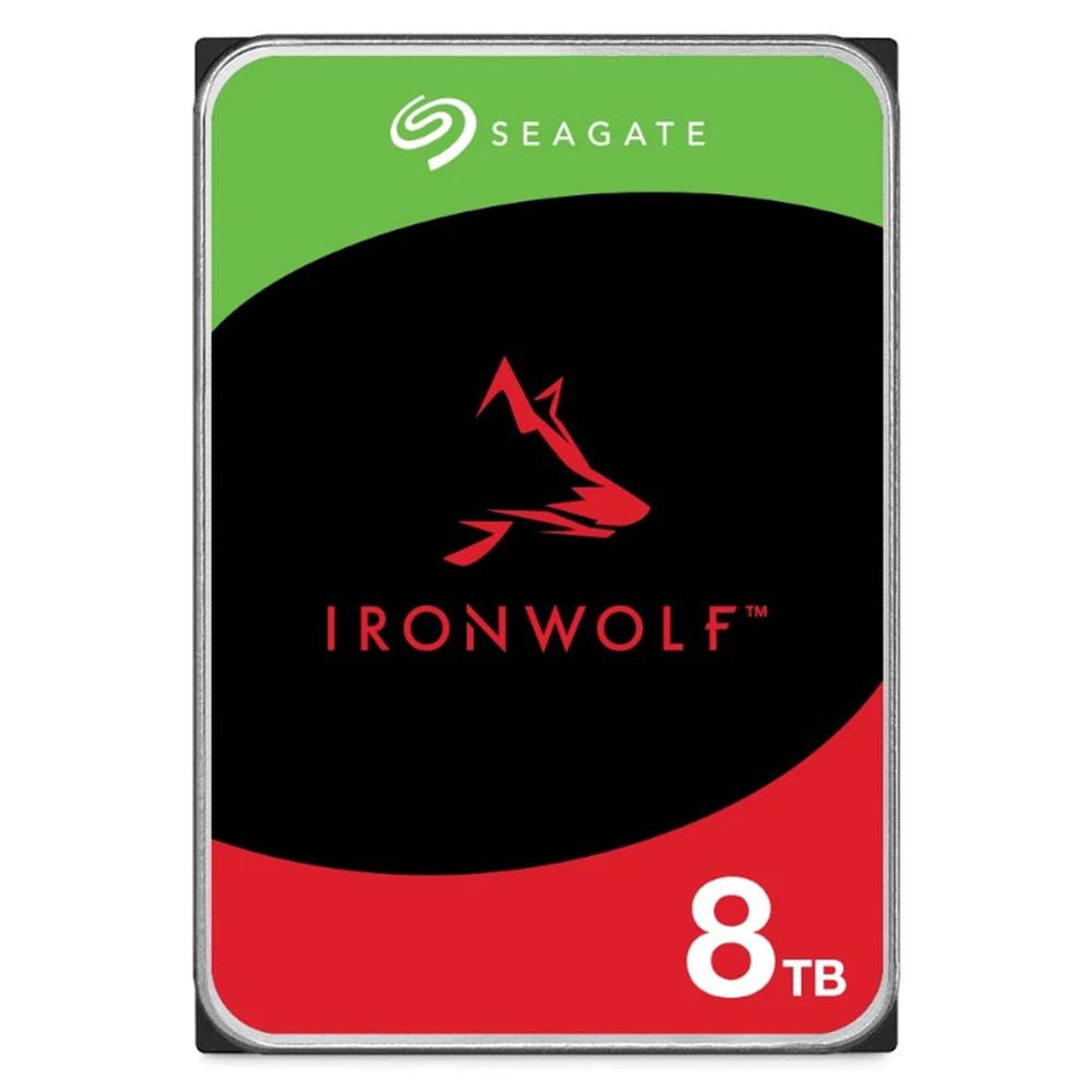 Disco duro interno HDD Seagate ironwolf nas st8000vn002 8TB 3.5 pulgadas 5400rpm · 256MB · SATA 6GB - s