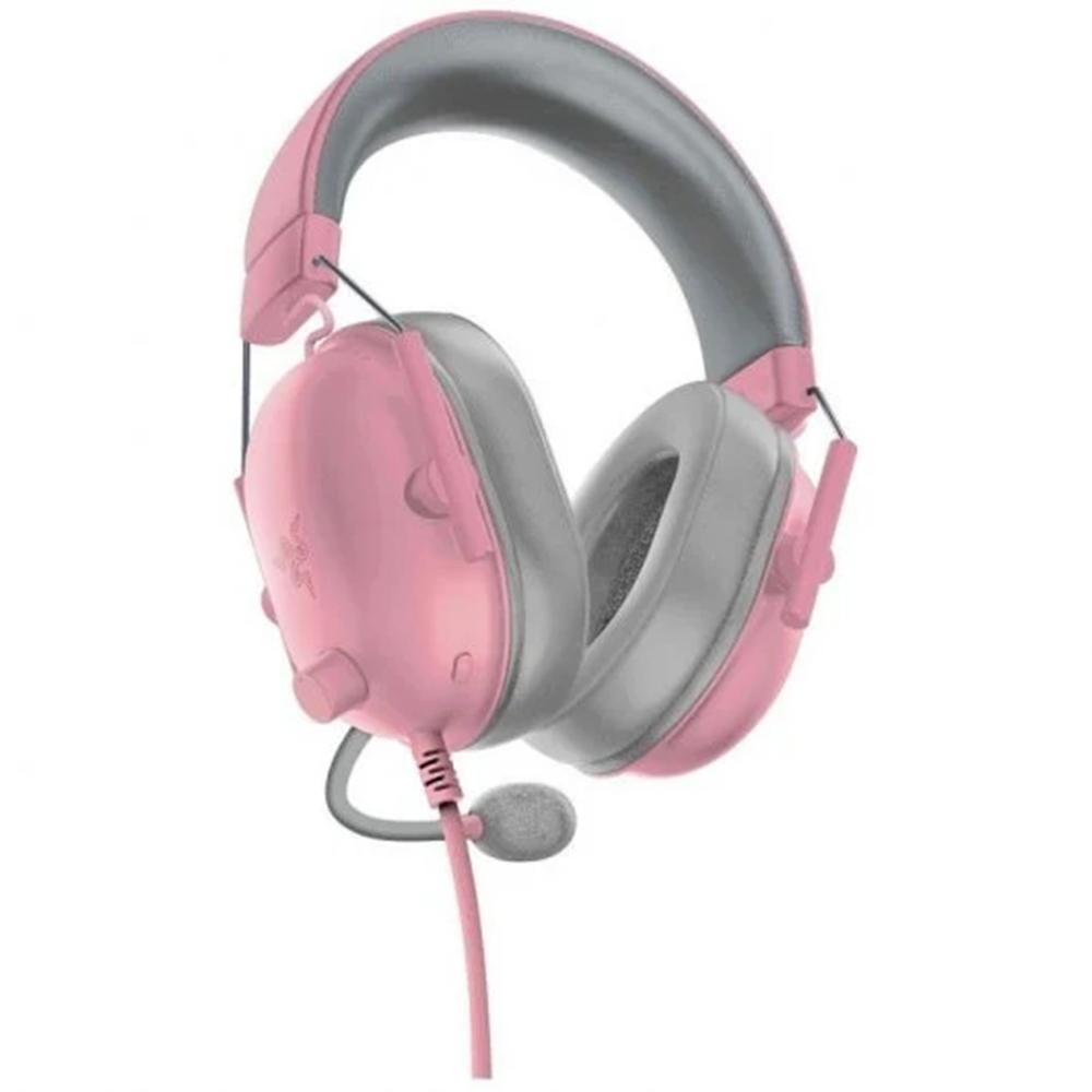 Auriculares gaming Razer blackshark v2 x jack 3.5mm Rosa detalle #rosa