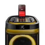 Altavoz rumbleboss xl phoenix 160w rms batería 7000 mah función karaoke 2 microfonos inalambricos incluidos