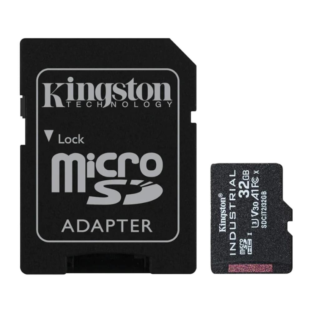 Tarjeta memoria micro secure digital sd hc 32GB Kingston industrial clase 10 uhs - i u3 + adaptador sd