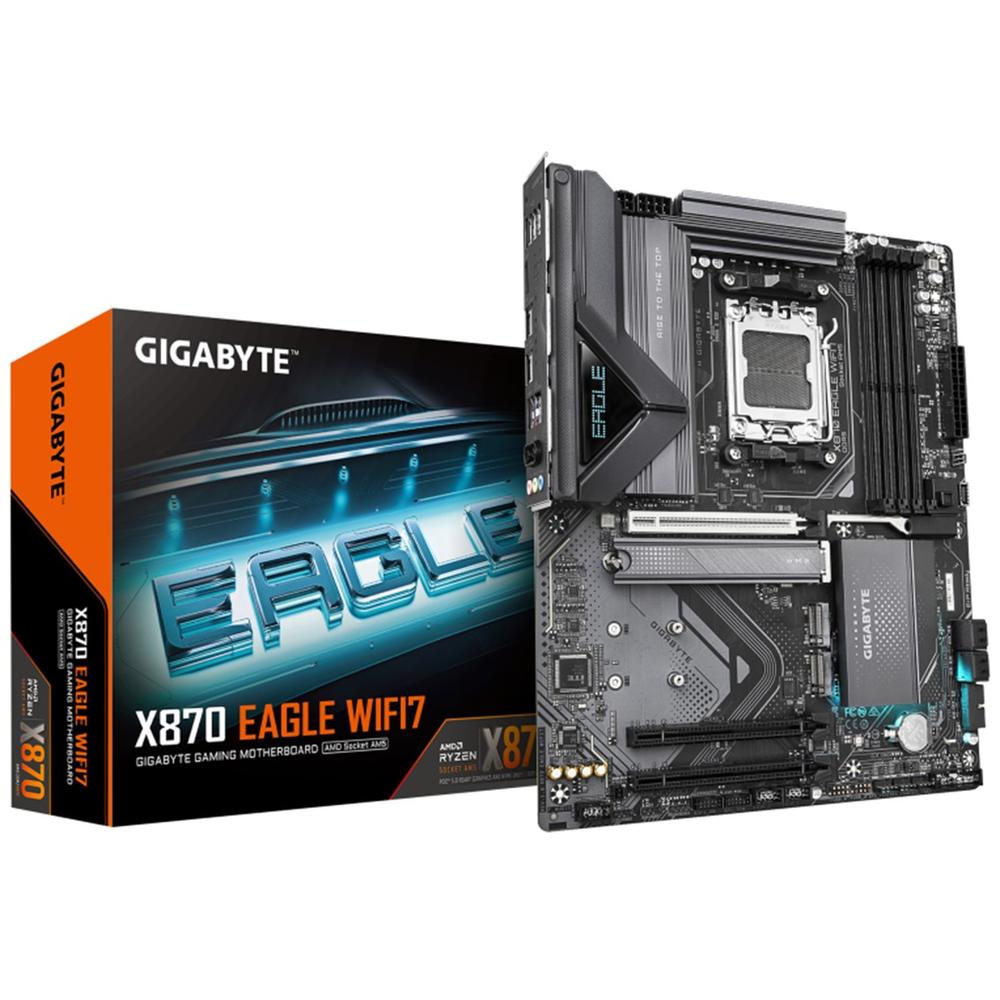Placa base Gigabyte x870 eagle wifi7 g10 am5 ATX · 4x DDR5 · 4x sata3