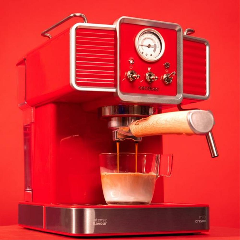 Cafetera Cecotec power espresso 20 tradizionale light red 1350w 1.5l