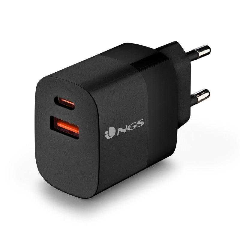 Cargador de pared NGS bud45w 45w 1x USB tipo a 1x USB tipo c