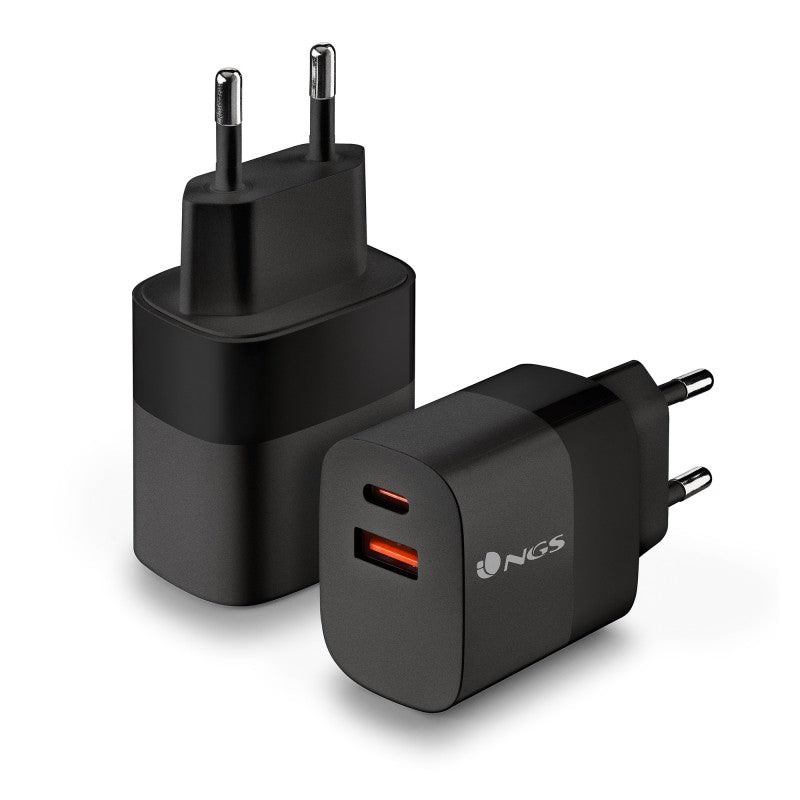 Cargador de pared NGS bud45w 45w 1x USB tipo a 1x USB tipo c