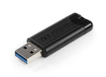 Memoria USB 3.2 Verbatim pinstripe 64GB negro