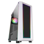 Caja ordenador mars gaming mc - art ATX argb cristal templado blanco