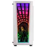 Caja ordenador mars gaming mc - art ATX argb cristal templado blanco