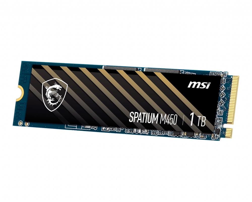 Disco duro interno solido SSD MSI spatium m450 1TB M.2 NVMe pcie4