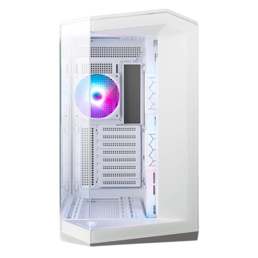 Caja ordenador gaming MSI mag pano 100r pz ATX RGB cristal templado blanco