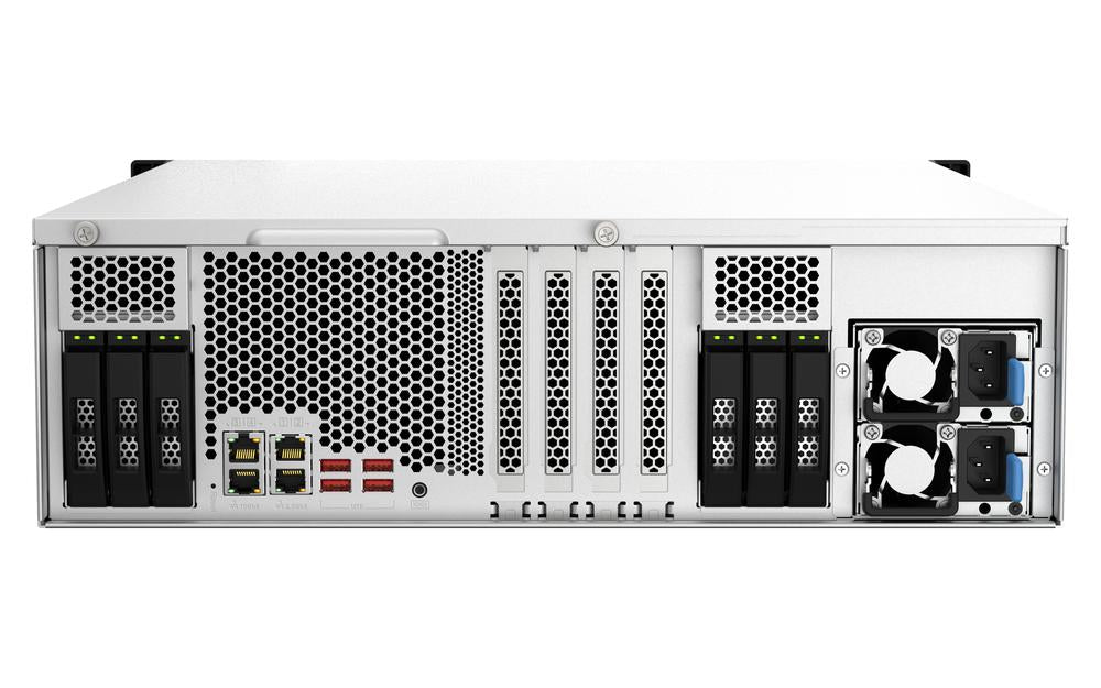 Servidor nas Qnap ts - h2287xu - rp - e2378 - 64g 22 bahias 3u rack 64GB