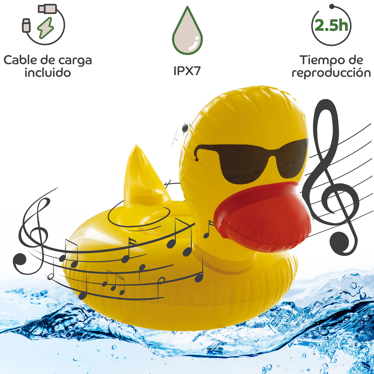 Altavoz Myway flotante pato