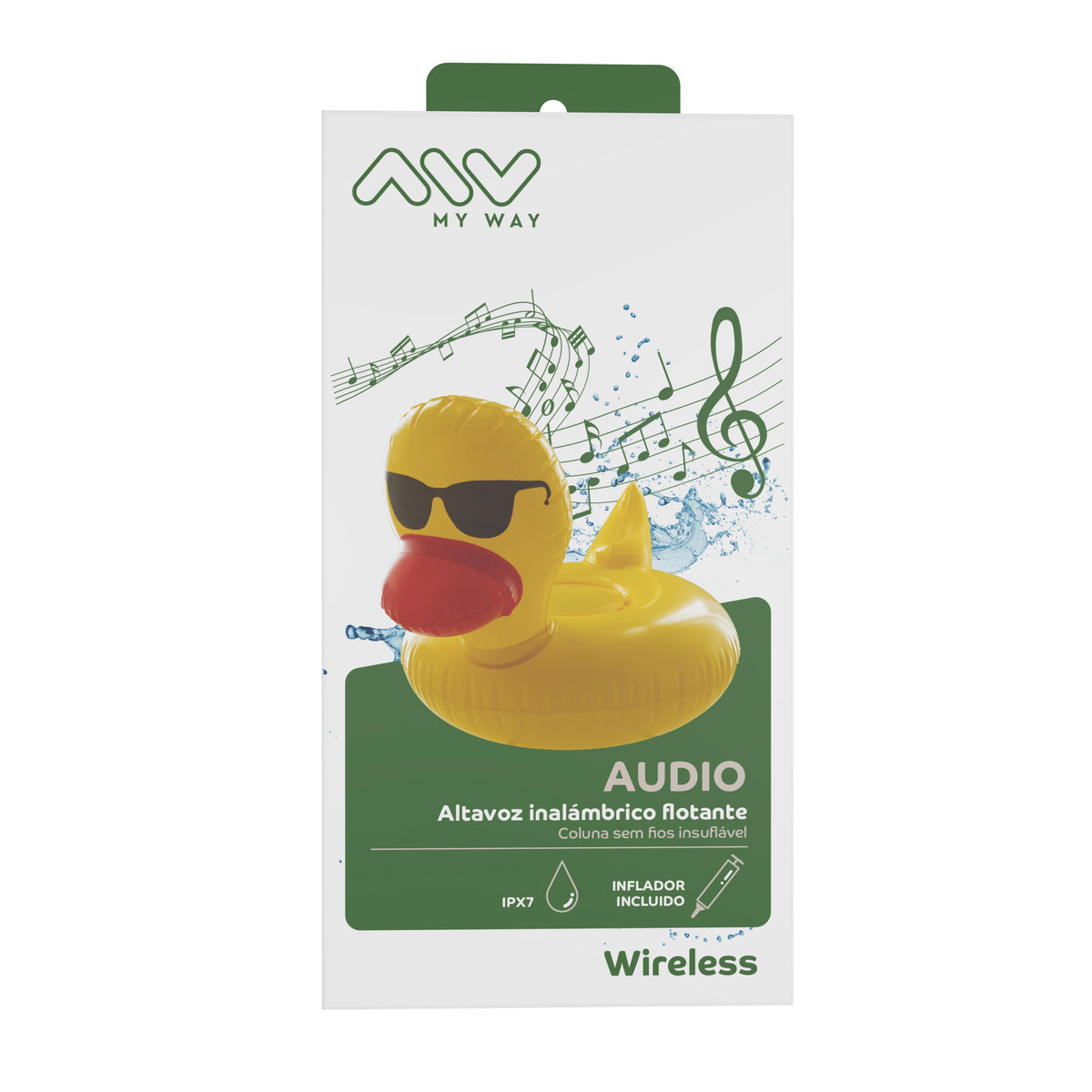 Altavoz Myway flotante pato
