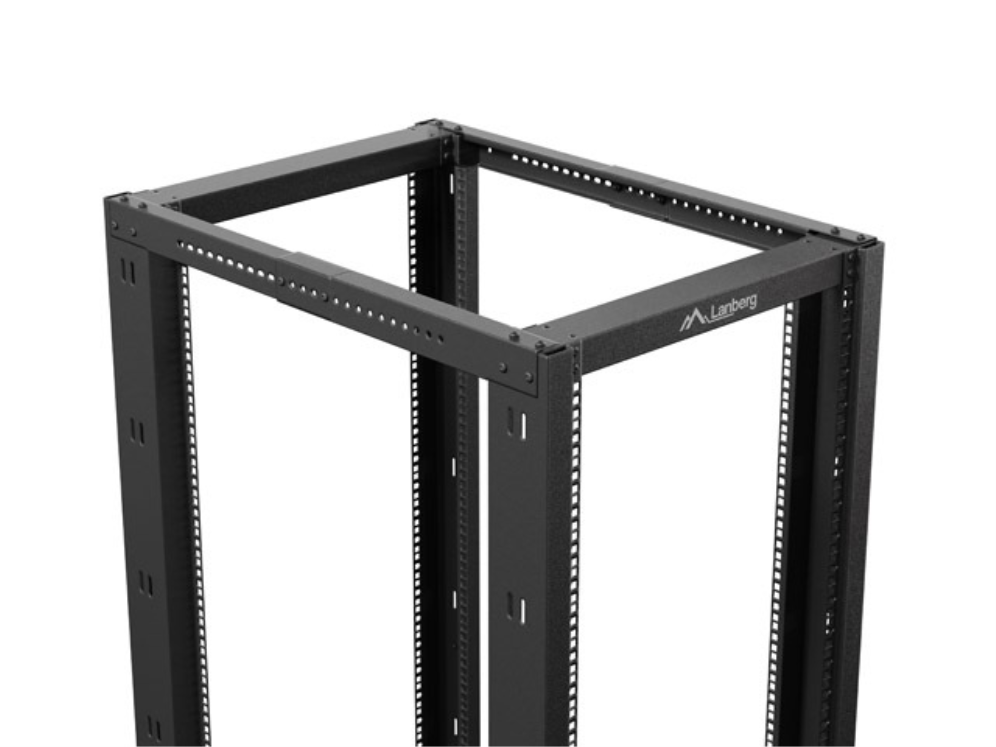 Armario Lanberg abierto rack 19 pulgadas 22u · 600x1000 negro
