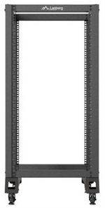 Armario Lanberg abierto rack 19 pulgadas 22u · 600x1000 negro