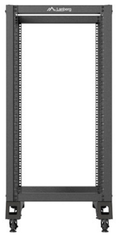 Armario Lanberg abierto rack 19 pulgadas 22u · 600x1000 negro