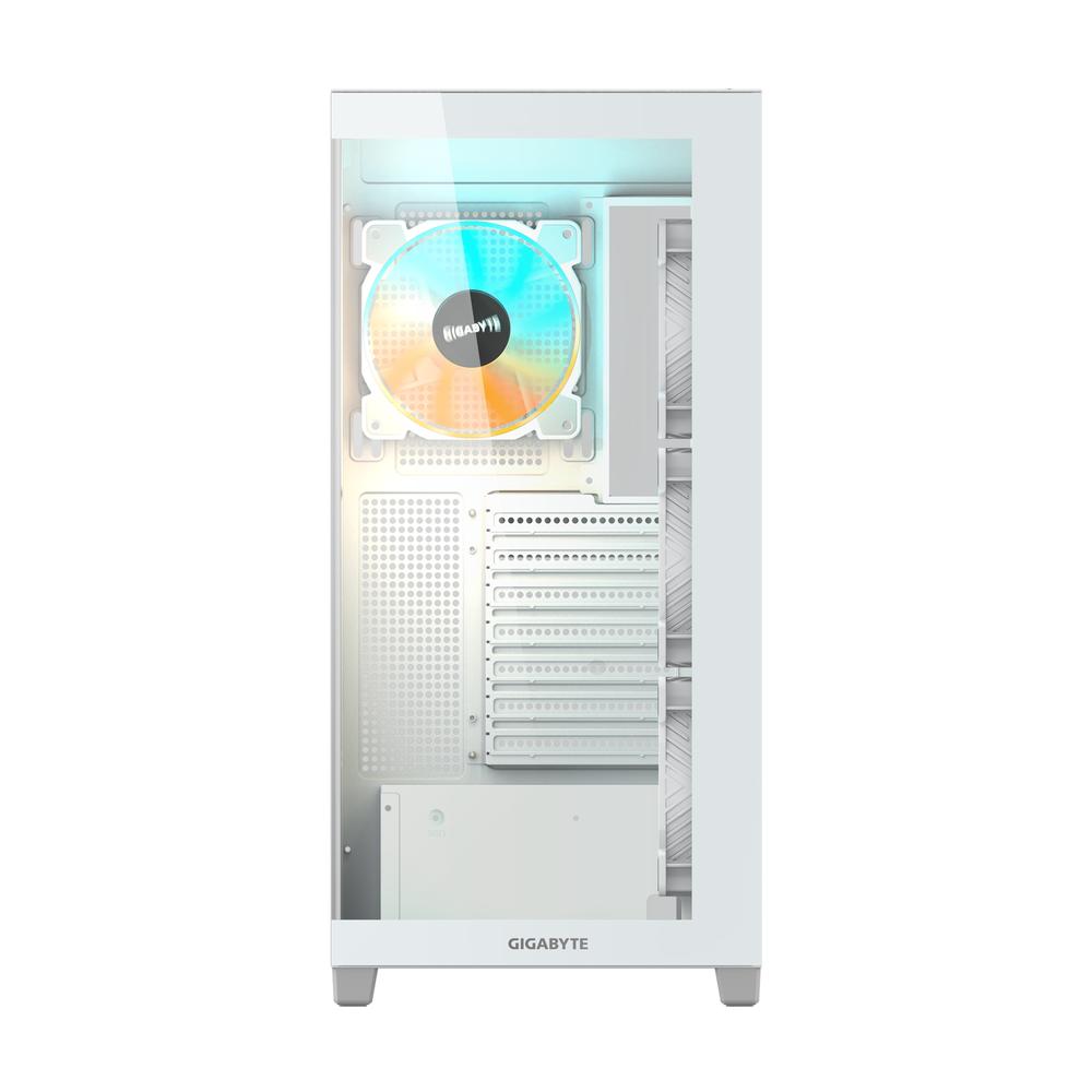 Caja ordenador gaming Gigabyte c500 ATX cristal templado blanca