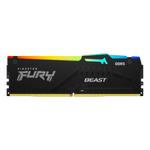 Memoria ram DDR5 64GB 2 x 32GB Kingston - 6400 mhz - pc5 - 51200 - fury beast RGB - cl32 - 1.4v
