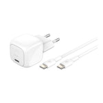 Cargador de pared Belkin wca008kq1mwh - b6 30w USB tipo c + cable USB tipo c blanco