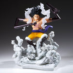Figura Banpresto one piece senkozekkei - monkey d.luffy gear4
