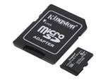 Tarjeta memoria micro secure digital sdhc 8GB Kingston industrial clase 10 uhs - i u3 + adaptador sd
