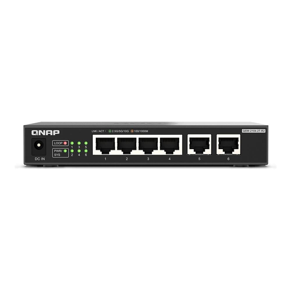 Switch Qnap qsw - 2104 - 2t - r2 6 puertos