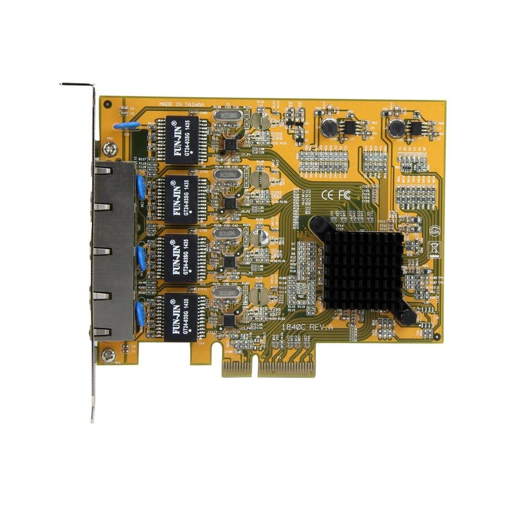 Tarjeta de red startech 4x RJ45 pci express