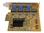 Tarjeta de red startech 4x RJ45 pci express