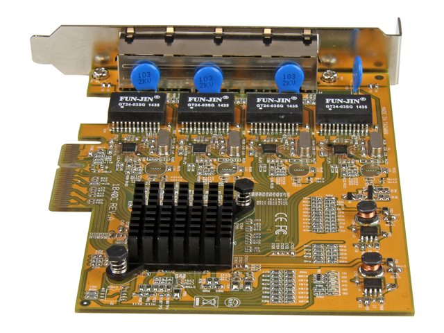 Tarjeta de red startech 4x RJ45 pci express