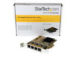 Tarjeta de red startech 4x RJ45 pci express