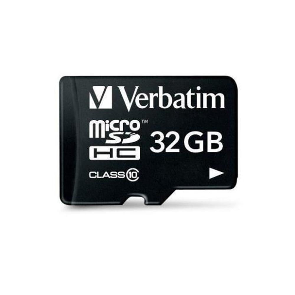 Tarjeta memoria micro sd Verbatim 32GB c10 + adaptador