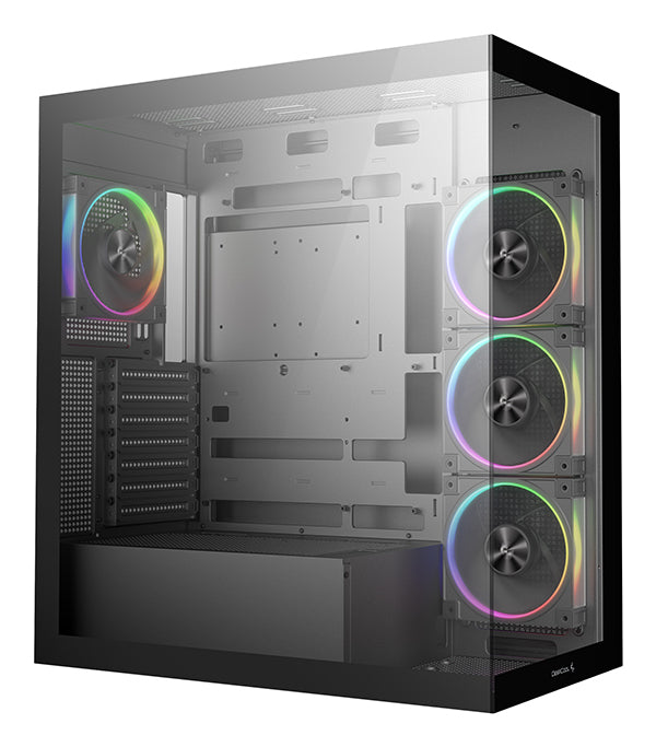 Caja ordenador gaming ATX Deepcool cg580v2 cristal templado negro