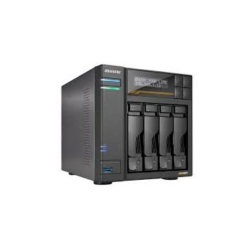 Servidor nas Asustor lockerstor 4 as6804t 4 bahias AMD Ryzen quad core 2.3ghz 16GB usb4 dual 10gbe