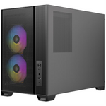 Caja ordenador gaming Antec flux m mATX cristal templado negra