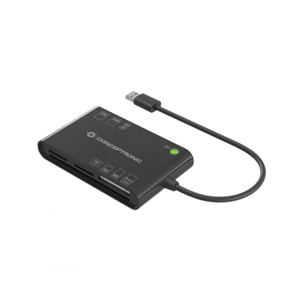 Card reader externo concentronic bian010b USB - c y USB - a sd - sdhc - sdxc - micro sd - mmc -ms - cf - xd