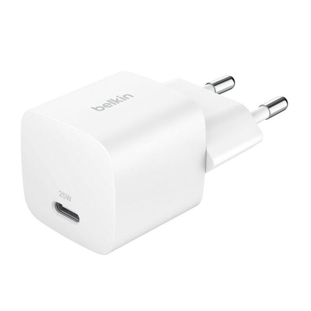 Cargador de pared Belkin wca012kqwh 25w 1x USB tipo c blanco