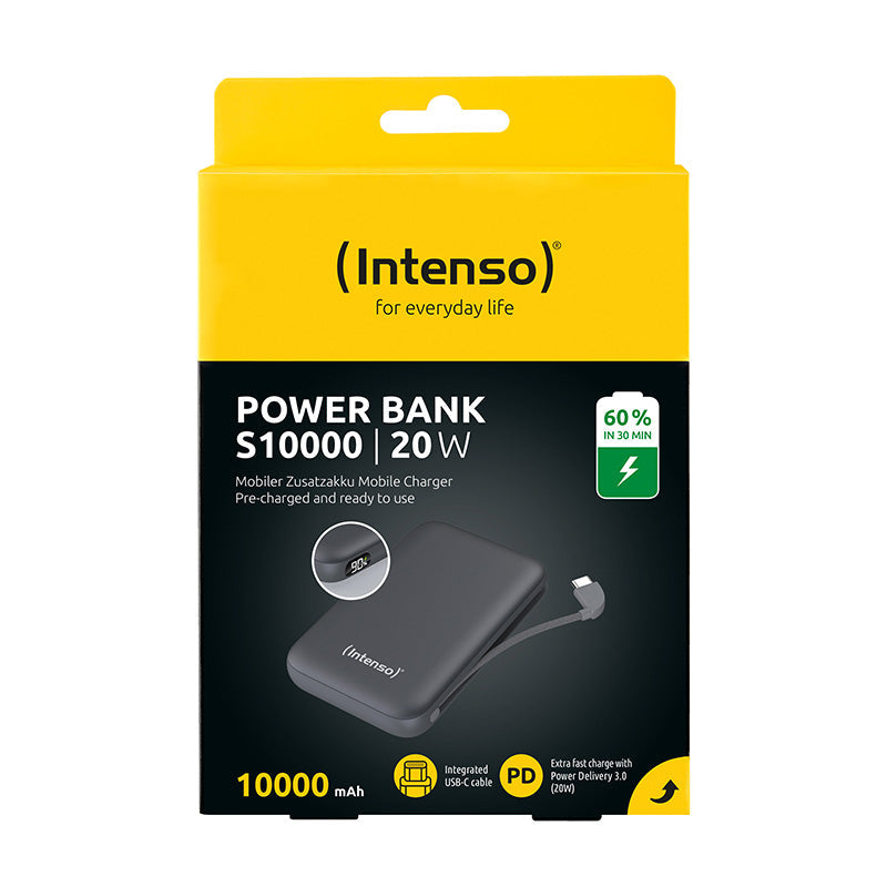 Powerbank Intenso s10000 20w 10000 mAh Gris detalle #gris