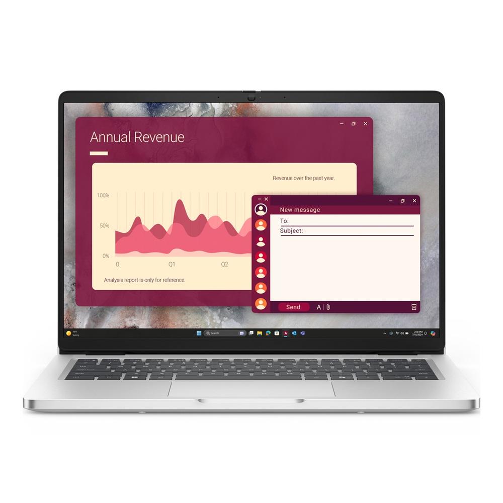 Portatil Dell pro 14 pc14250 u7 - 255u · 16GB · SSD 512GB · 14 pulgadas fhd+ · W11P