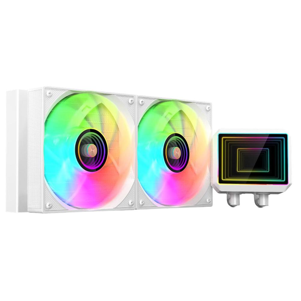 Kit refrigeracion liquida mars gaming ml - two240w argb 2x 120mm blanco