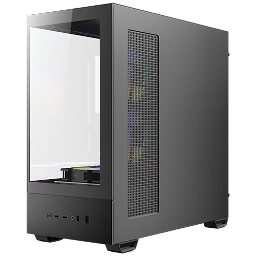 Caja ordenador gaming Antec cx705 ATX argb cristal templado negra