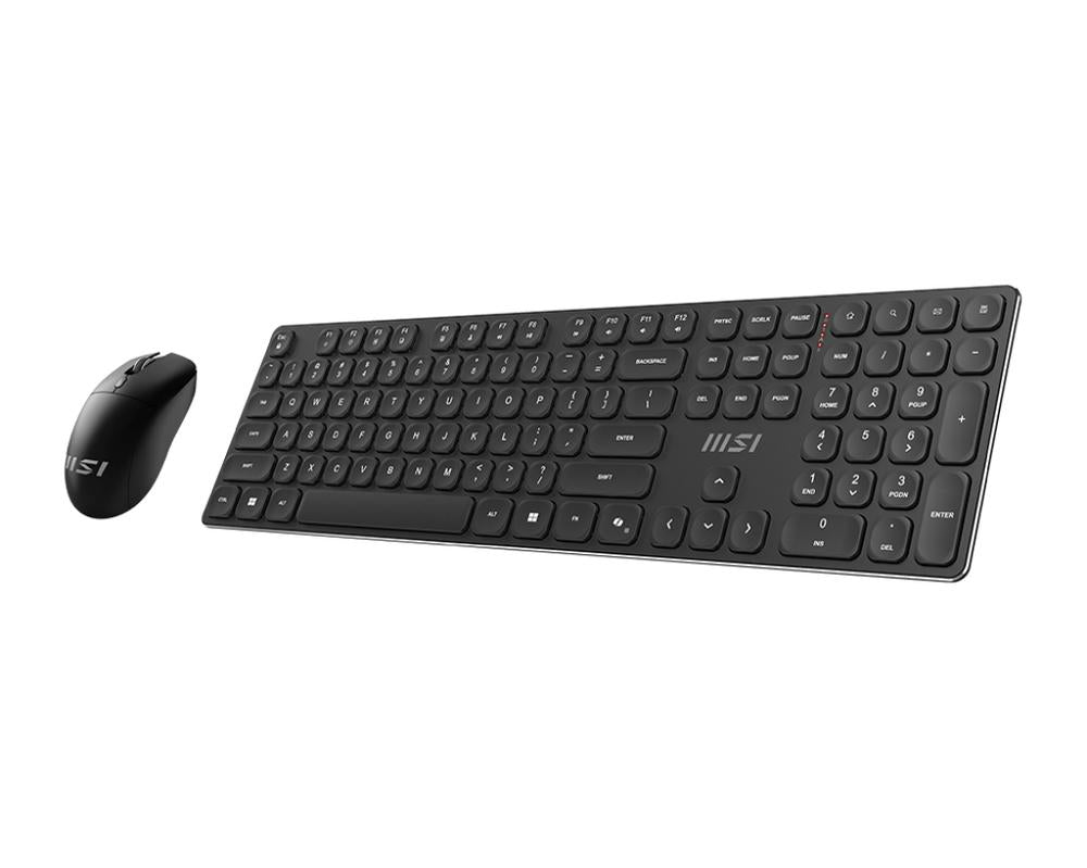 Teclado + raton MSI forge k210w combo inalambrico negro