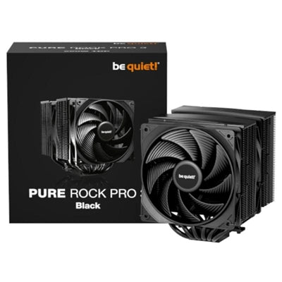 Ventilador disipador cpu be quiet! pure rock pro 3 2x 120mm negro