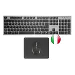 Teclado raton Tacens zenith inalambrico italiano alfombrilla Gris #gris