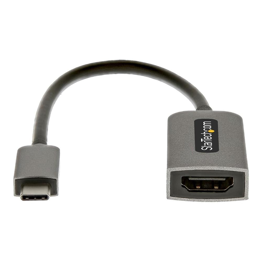 Cable USB tipo c a HDMI 4K startech 13cm · macho - hembra · gris